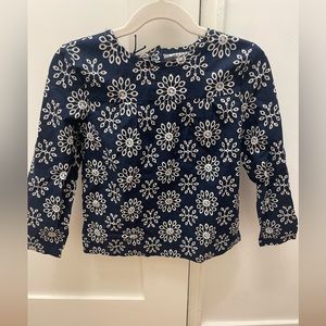 Bamboo girls navy shirt